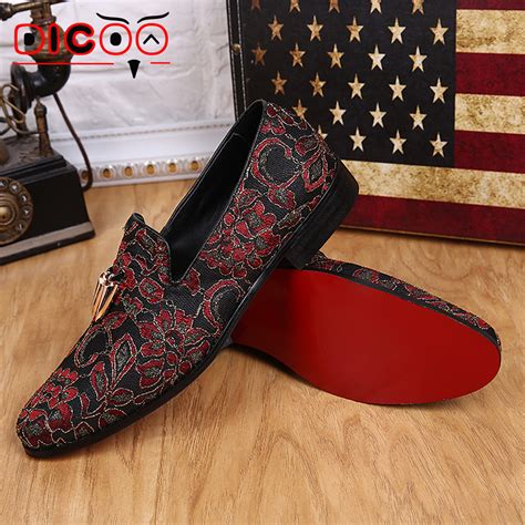 red soles mens shoes|red casual shoes men's.